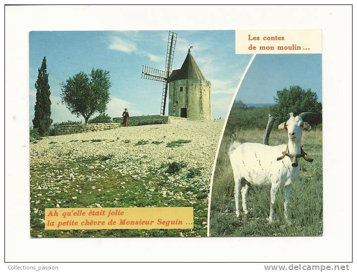 Cp, Contes, Fables Et Légendes, Les Contes De Mon Moulin, Le Moulin D´Alphonse Daudet, Voyagée 1982 - Contes, Fables & Légendes