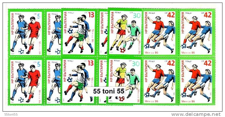 BULGARIA / Bulgarie 1985  FIFA World Cup, Mexico   4v.-MNH   Block Of Four - 1970 – Mexico