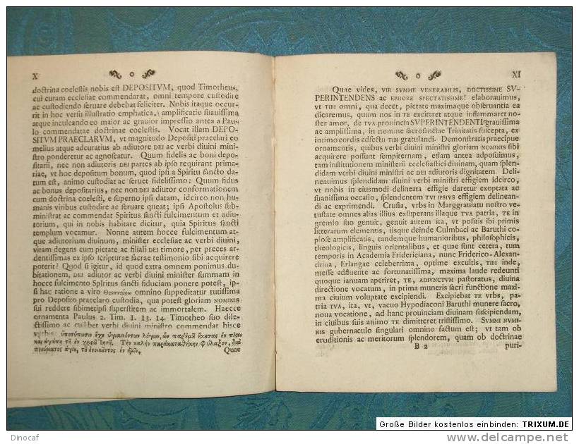 Ornamenta Verbi Divini Ministris Gloriam Nominis 1782