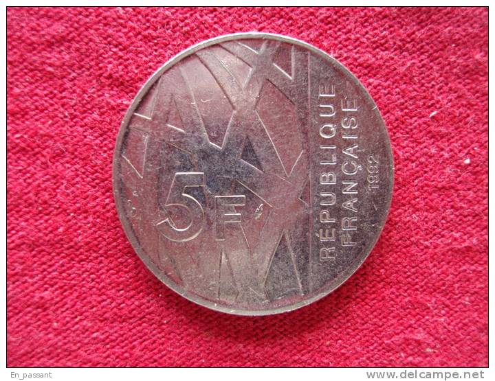 5 FRANCS PIERRE MENDES FRANCE   1992 - Commémoratives