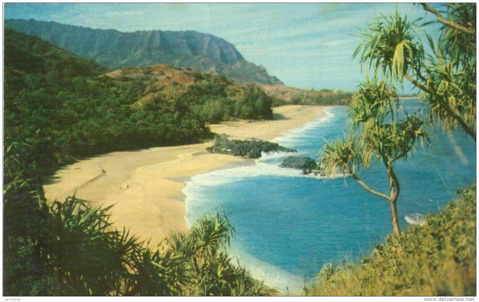 USA – United States – Lumahai Beach, Hawaii, 1964 Used Postcard [P4716] - Kauai