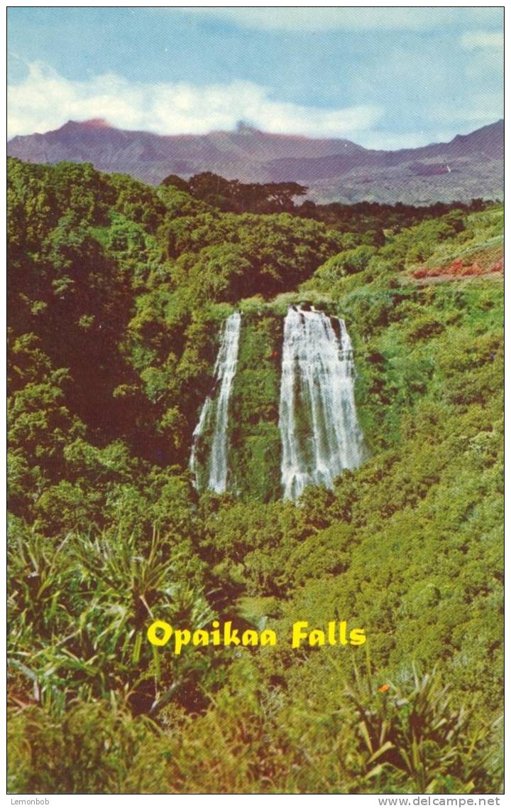 USA – United States – Opaikaa Falls, Wailua, Kauai, Hawaii, Unused Postcard [P4734] - Kauai