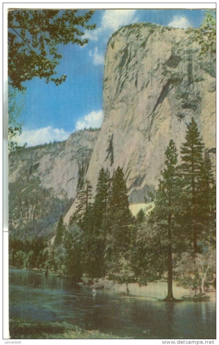 USA – United States – Yosemite National Park, California, El-Capitan 1956 Used Postcard [P4740] - Yosemite