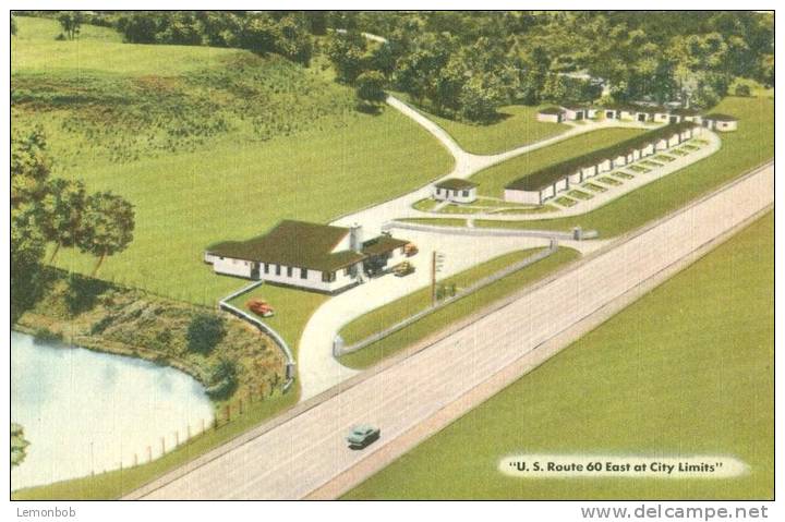 USA – Robinsons Lakeside Inn & Motor Court, U.S. Route 60 East At City Limits, Huntington, W. Va, Postcard[P4763] - Huntington