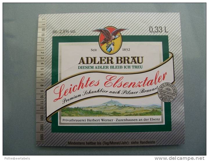 Beer Label / Bieretikett / Bière étiquette From HERBERT WERNER GERMANY (#A12076) - Bier
