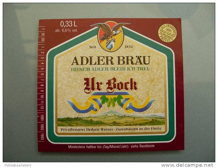 Beer Label / Bieretikett / Bière étiquette From HERBERT WERNER GERMANY (#A12081) - Bier