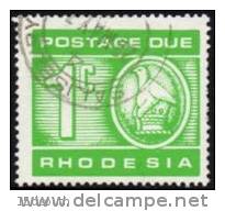 Rhodesia - 1970 Postage Due 1c Reprint (o) # SG D18, Mi 11 - Rhodésie (1964-1980)