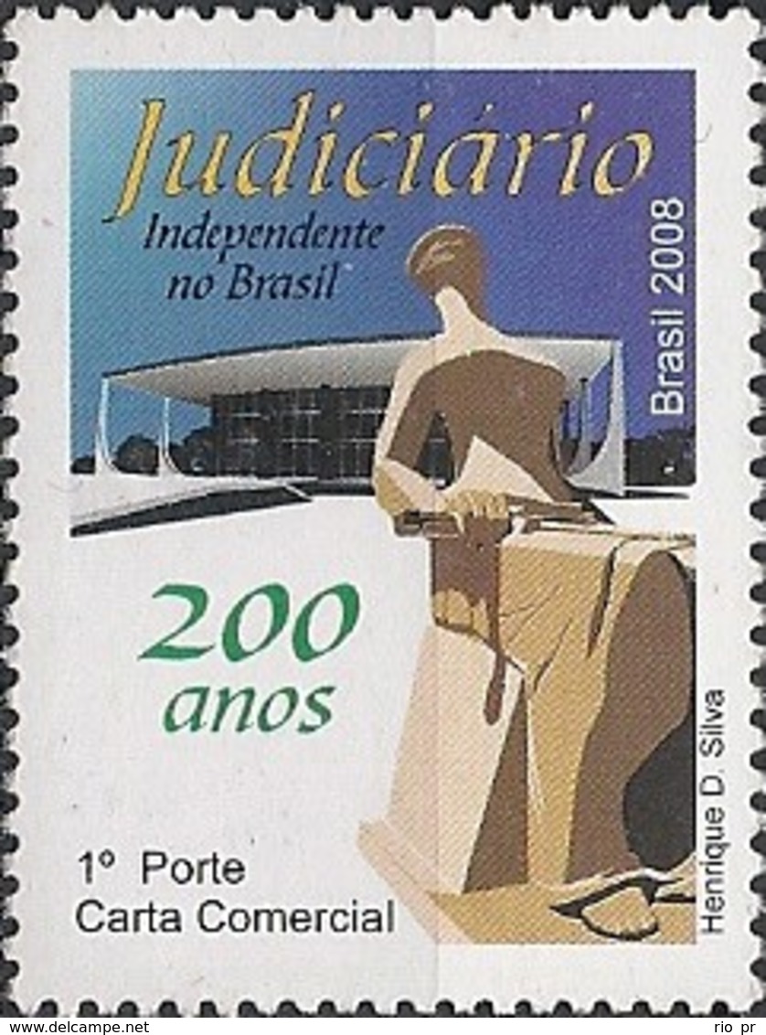 BRAZIL - BICENTENNIAL OF AN INDEPENDENT JUDICIARY 2008 - MNH - Unused Stamps