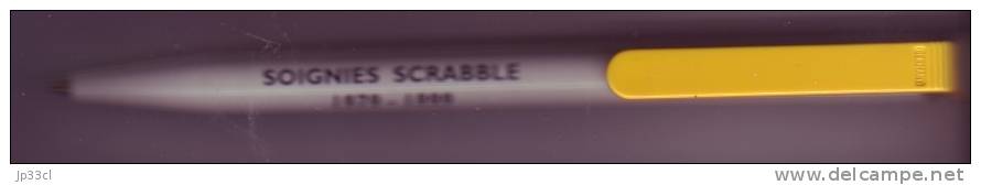 Ancien Stylo Bille Soignies Scrabble 1979-1999 - Stylos