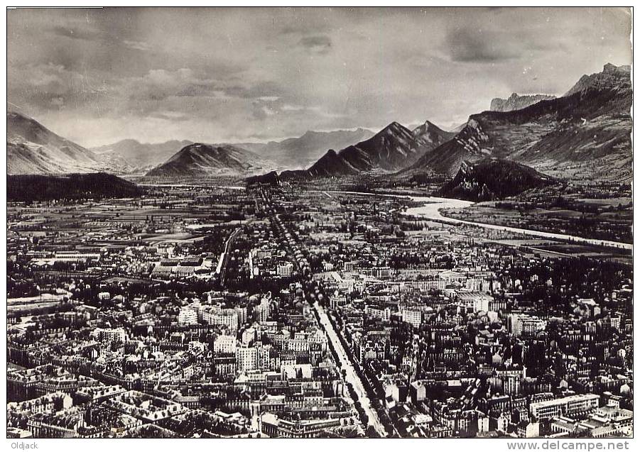 Grenoble Vue Générale Montagnes Du Vercors Et Trièves - Grenoble