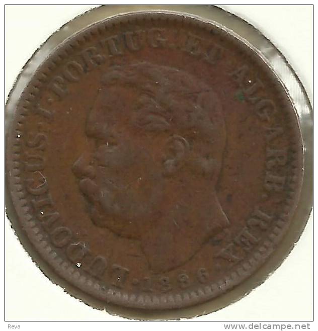 INDIA  PORTUGUESE 1/4 TANGA  CROWN FRONT KING HEAD BACK  1886 VF KM ? READ DESCRIPTION CAREFULLY !!! - India