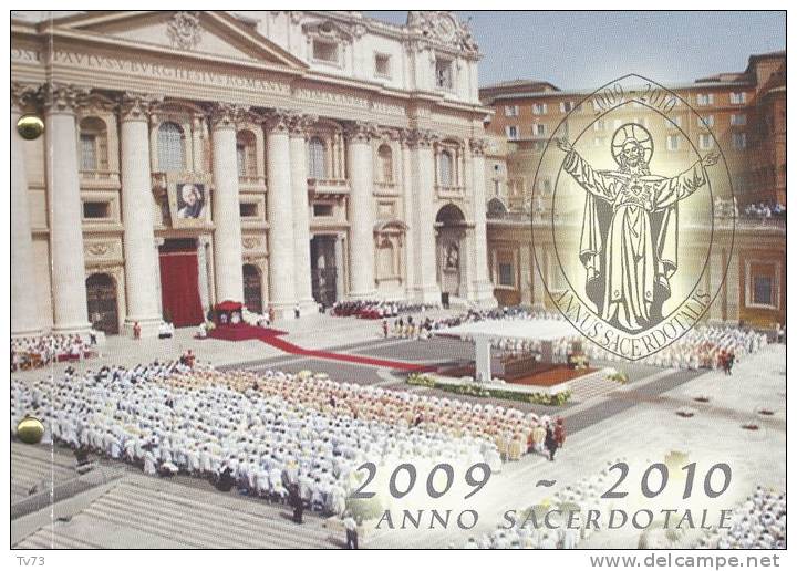 Vatican 2009 - 2010 - 2 Euro Commémorative Dans Enveloppe Numismatique - Année Sacerdotale  (ref  : Piece 028) - Vatican