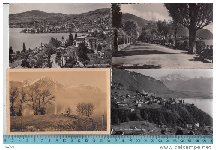 Lot De  36 Cartes Postale ° Montreux, Territet, Clarens, Glion - 5 - 99 Cartes
