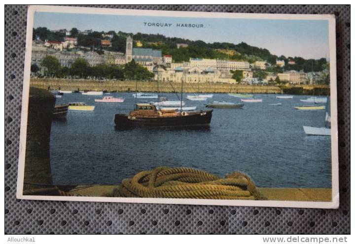 CPSM 1957  :  TORQUAY HARBOUR   ANGLETERRE ROYAUME UNI &gt; GREAT BRITAIN &gt;  DENNI'S PROD. - Torquay