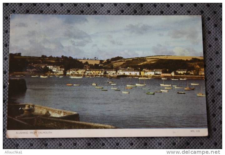 CPSM 1960  :  FLUSHING FROM FALMOUTH  ANGLETERRE ROYAUME UNI &gt; GREAT BRITAIN &gt;   REAL COULOUR PHOTO. - Falmouth