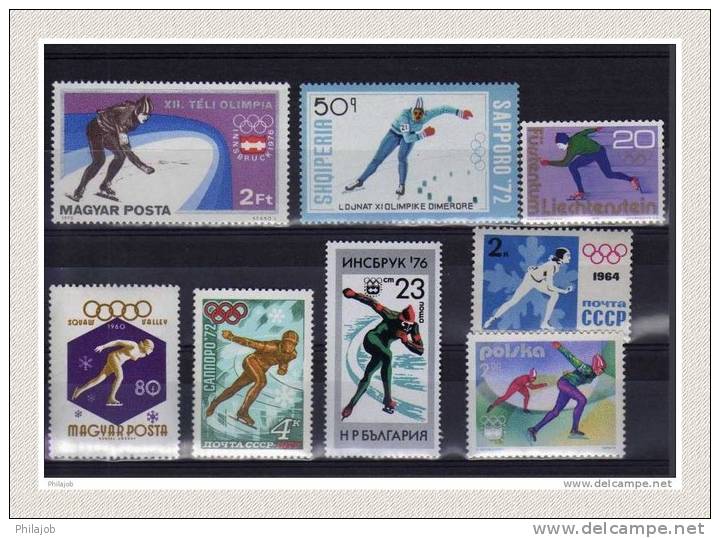 Lot De 8 Timbres NEUFS ** MNH " Vitesse Sur Glace " Parfait état + Prix Dégressif (14). - Mezclas (max 999 Sellos)