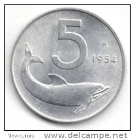 ITALIA 5 LIRE 1954 - 5 Lire