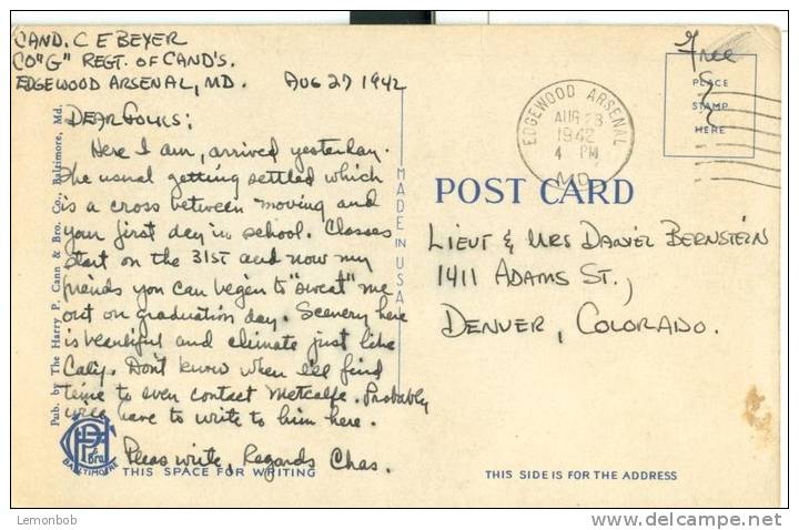 USA – United States – North Charles Street Avenue, University Baptist Church, Baltimore, MD, Used Linen Postcard [P4783] - Baltimore