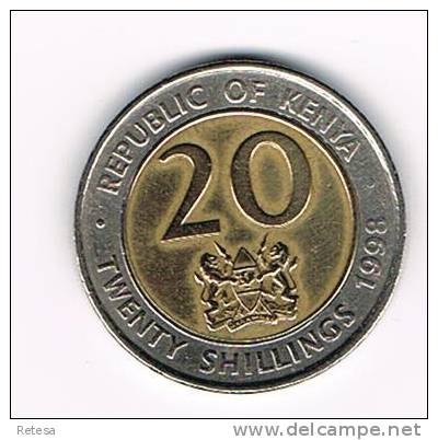 KENYA  20 SHILLINGS 1998 - Kenya