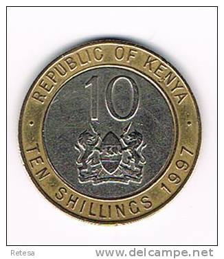 KENYA  10 SHILLINGS 1997 - Kenya