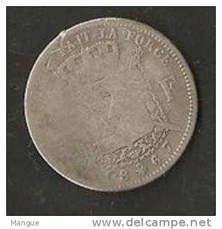 Léopold II 2 Francs Argent 1867 - 2 Francs