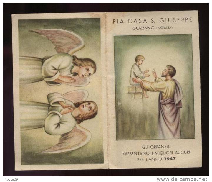 CALENDARIETTO SANTINO DI GOZZANO 1947 - PIA CASA S.GIUSEPPE  ( K456 ) - Petit Format : 1941-60