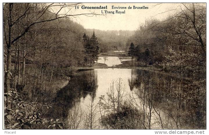 17694    Belgio,   Environs  De  Bruxelles,  Groenendael,  L"Etang  Royal,  VG  1928 - Viste Panoramiche, Panorama