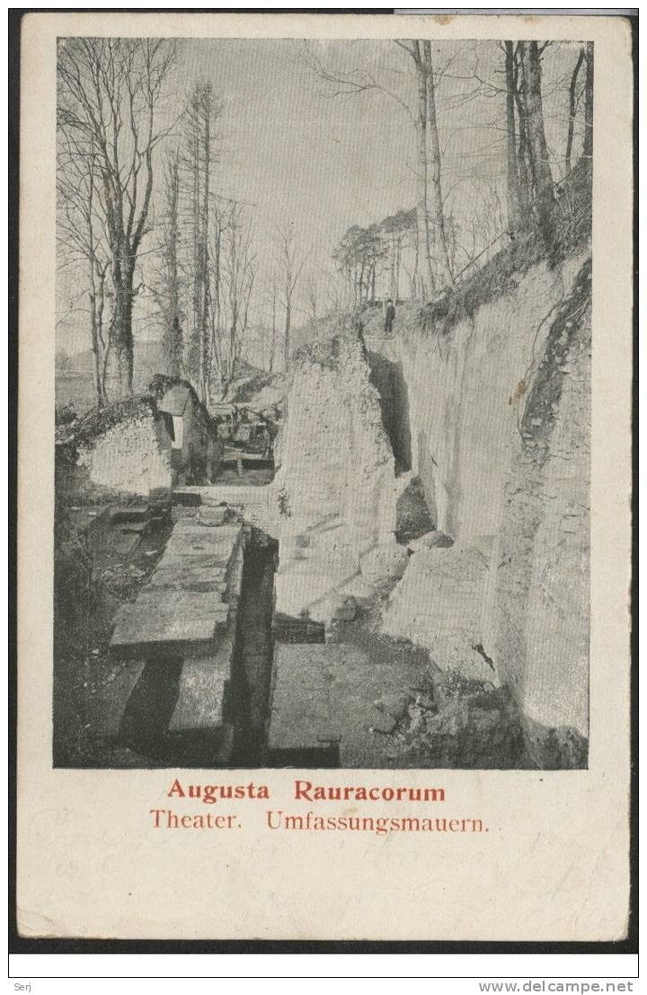 Augusta Rauracorum . Theater . Umfassungsmauern . Old Postcard . Switzerland . - Autres & Non Classés