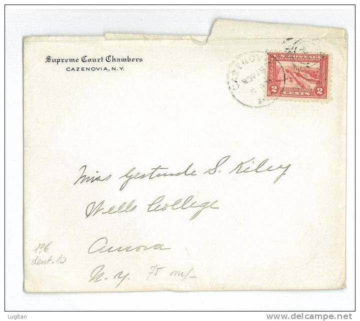 Storia Postale - POSTAL HISTORY - Histoire Postale - Historia Postal - Postgeschichte CAZENOVIA - Postal History