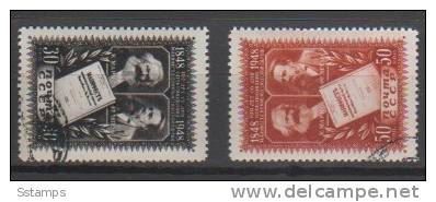 364  RUSSIA  URSS 1948   SSSR   MANIFEST MARX  ENGELS    INTERESSANTE - Karl Marx