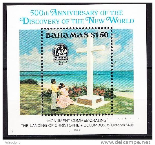 Bahamas Yvert HB 64 Year 1992 500 Aniv. Discovery Of America MNH - Bahamas (1973-...)