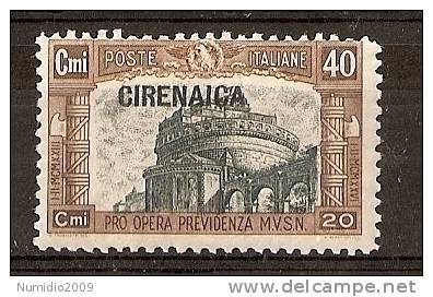 1927 CIRENAICA MILIZIA 40 CENT MNH ** - RR2467 - Cirenaica