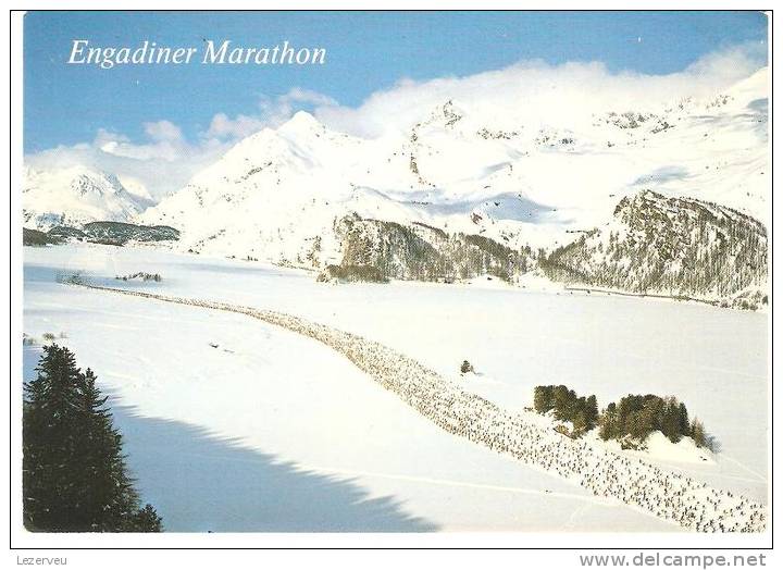 CP SUISSE ENGADINER MARATHON ENGADIN AUF DEMSILSERSEE MIT PIZ LONGLIN - Domat/Ems