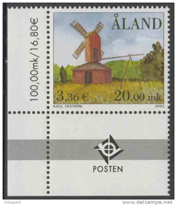 Aland 2001 Mi 194 ** Nest Windmill / Nistkasten-Windmühle / - Mulini