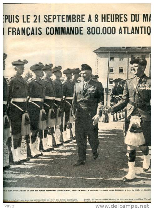 PARIS MATCH, N° 133 (1951) : Georges VI, Buckingham, Cherbourg, Le Surcouf, Tapisserie, Général Juin, Ceci B. DeMille... - Gente