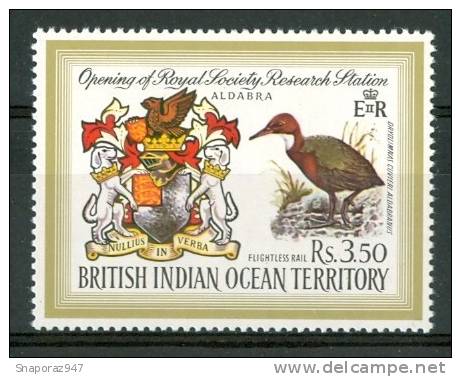 1971 British Oceano Indiano Coat Of Arms Birds Set MNH** Pa11 - Territorio Britannico Dell'Oceano Indiano