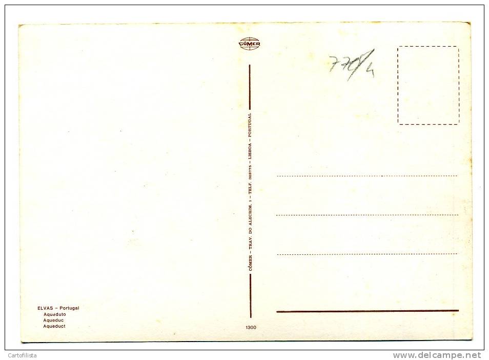 ELVAS - Aqueduto Da Amoreira (á Noite) - Portalegre