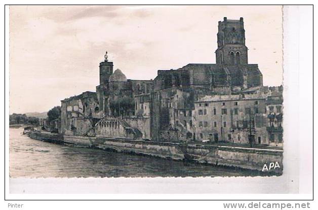 PONT SAINT ESPRIT - L'église Vue Du Pont Quai Du Rhone - Pont-Saint-Esprit