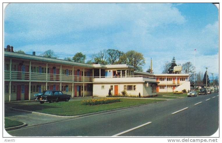 Victoria BC Canada, Crystal Court Motel Lodging, On C1940s/50s Vintage Postcard - Victoria