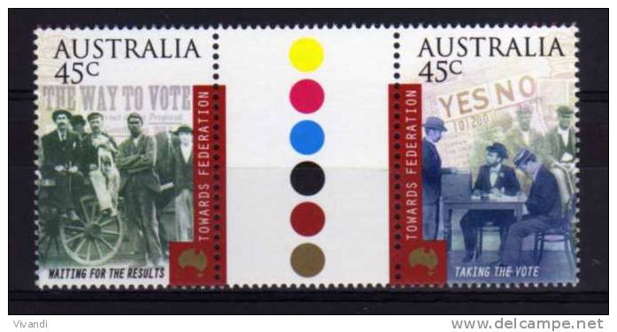 Australia - 2000 - Constitution Act Centenary (45 Cents Values) - MNH - Mint Stamps