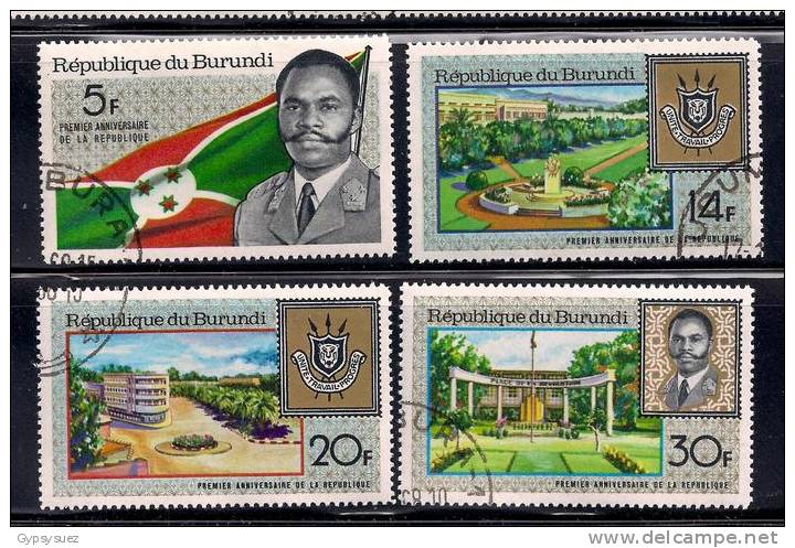 Burundi 1967 SC# 218-221 (1) - Used Stamps