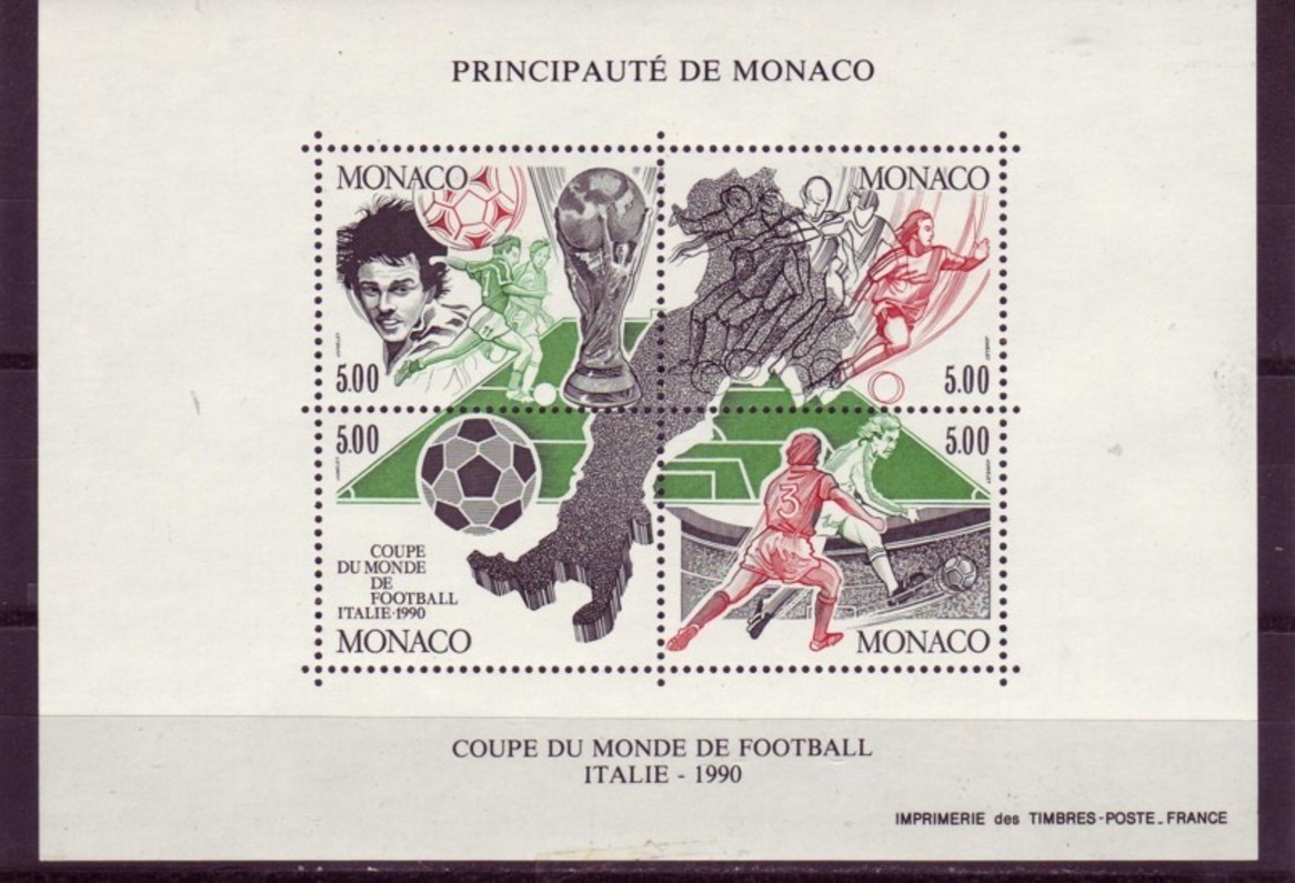 MONACO  BF 50  * *   Cup 1990   Football  Soccer Fussball - 1990 – Italie
