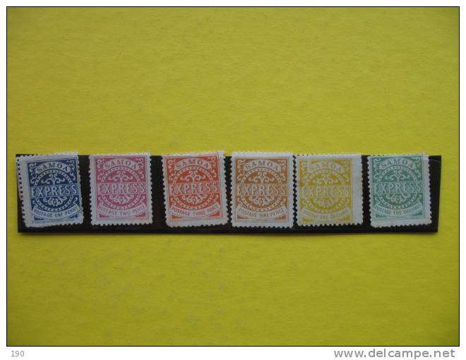 RARE 6 STAMPS EXPRESS SAMOA - Samoa