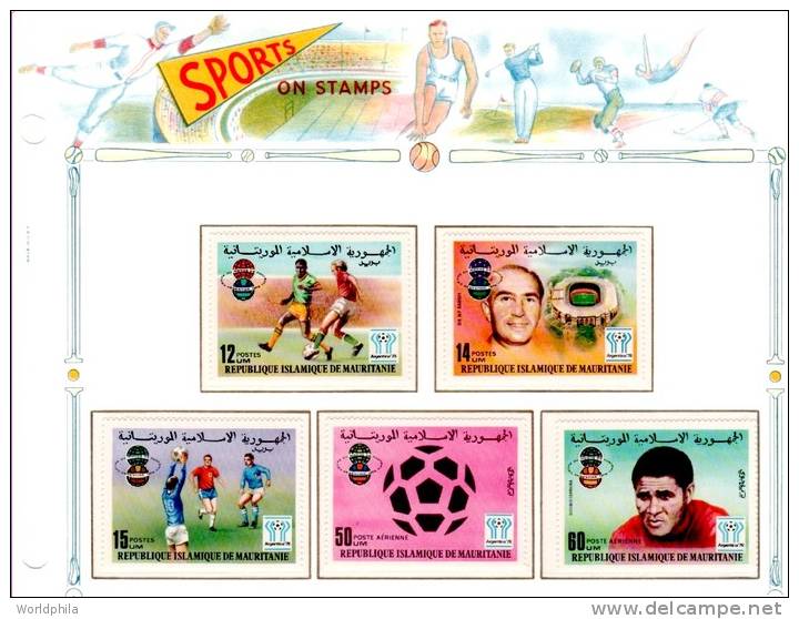 MAURITANIE - 1978 Football/Soccer World Cup - "Argentina ´78" Full MNH ** Set 1977 - 1978 – Argentine