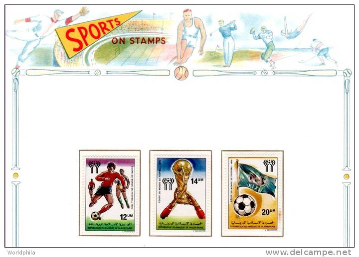 MAURITANIE -  Football/Soccer World Cup - "Argentina ´78" MNH ** Full Set+MS 1978 - 1978 – Argentina