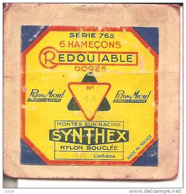 Pochette D´hameçons REDOUTABLE   Pezon Et Michel - Pêche