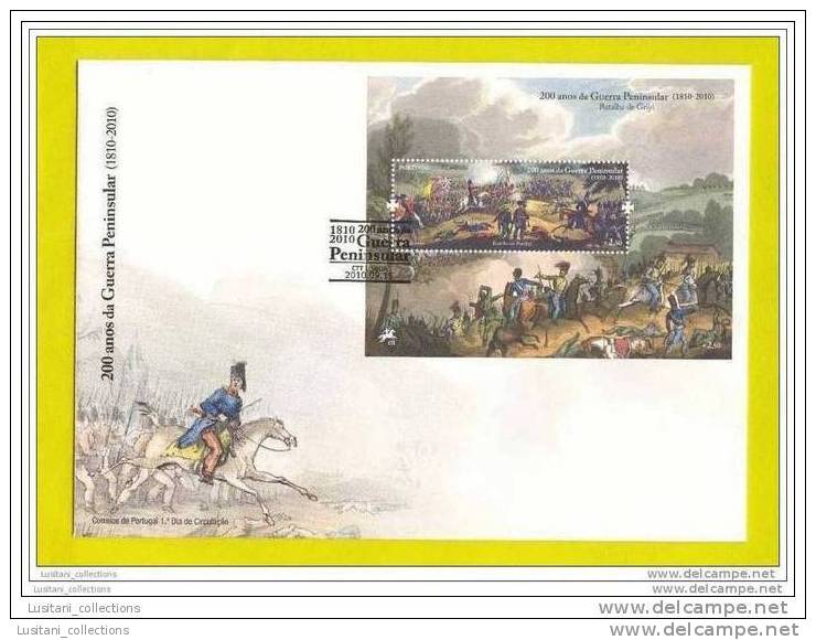 ..... Portugal S/sheet FDC FIRST DAY COVER Peninsular War NAPOLEON WARS - Militaria