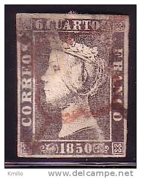 Edifil 1A Usado Con Araña Roja - Used Stamps