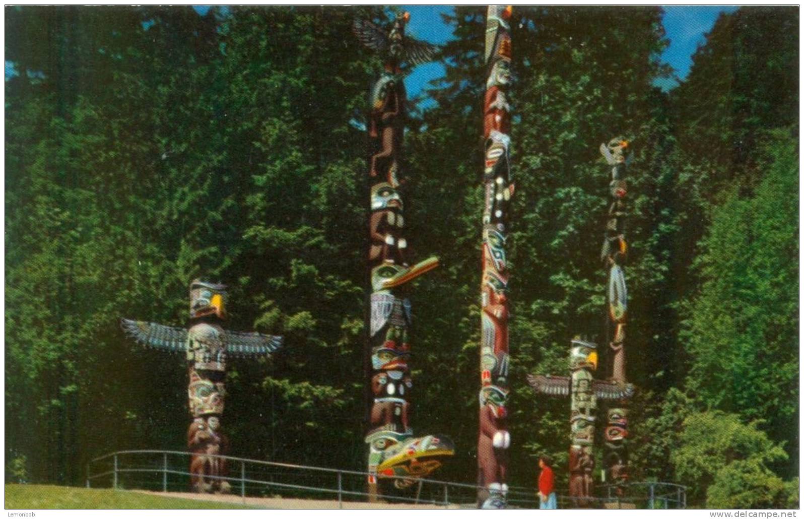 Canada –Totem Poles In Stanley Park, Vancouver, BC, Unused Postcard [P4907] - Vancouver