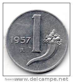 ITALIA 1 LIRA 1957 - 1 Lire
